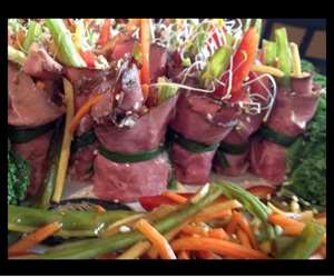 Our Asian Beef Roll-ups!