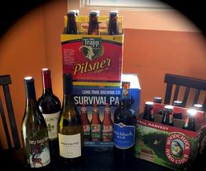 Just some of our great selection of beer and wine, including your VT favorites!